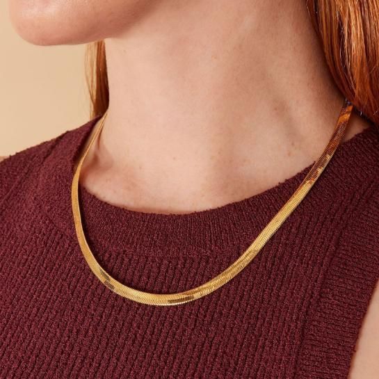 18k Gold plated snake chain