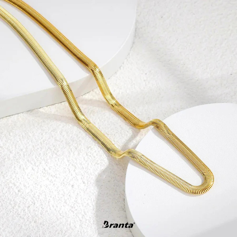 18k Gold plated snake chain